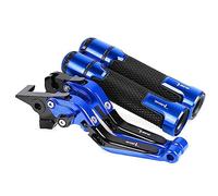 Motocyclette Pour APRILIA TUONO V4 Usine 2017 2018 2019 Moto Freins Biellette Frein À Main Frein Embrayage Leviers Guidon Poignées Extrémités (Color : Blue2)