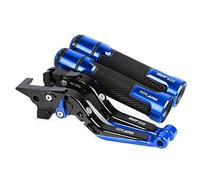 Motocyclette Pour H&ONDA RVF400 1994 1995 1996 Freins De Moto Biellette De Frein À Main Leviers D'embrayage De Frein Guidon Poignées Extrémités (Color : Blue1)