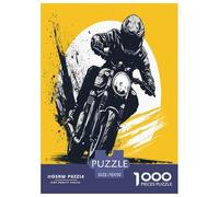 Motocyclette Puzzle 1000 Pieces Cadeau Unique Jeu Éduchatif Challenge Toy À De Qualité Supérieure Peinture Art pour Adultes Enfants 70x50cm/1000pcs