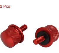 Motocyclette Rouge Aluminium Alliage Arrière Siège Boulon Montage Vis 2 Pcs pour harley davidson