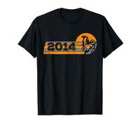 Motocycliste Anniversaire né en 2014 Motocross Pitbike T-Shirt