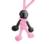 Motocycliste figurine chaîne suspendue parapluie corde tissage porte-clés personnalité créative moto casque clé accessoires Organisateur Cadeaux Porte-clés