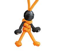 Motocycliste figurine chaîne suspendue parapluie corde tissage porte-clés personnalité créative moto casque clé accessoires Organisateur Cadeaux Porte-clés