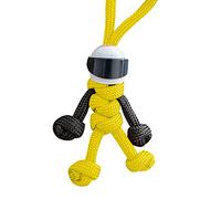 Motocycliste figurine chaîne suspendue parapluie corde tissage porte-clés personnalité créative moto casque clé accessoires Organisateur Cadeaux Porte-clés