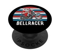 Motocycliste Père Noël Motocyclette Biker Bellracer PopSockets PopGrip Adhésif