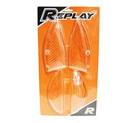 Motodak Cabochon Clignotant Scoot Adaptable Peugeot 50 Vivacity AV+AR Transparent (x4) -Replay-