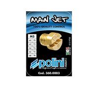 Motodak Gicleur polini phbg/sha 60 a 78 (Coffret de 10) (diam. 5) | La boîte comprend dix buses séparées par paliers de 0,02 millimètre; tailles 60 à 78, filetage M5, pour carburateurs Dellorto