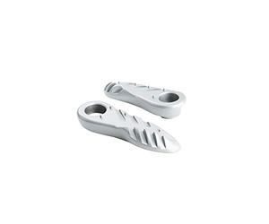 Motodak Repose/cale Pied Passager Scooter tun'r Compatible avec Booster Spirit/bw's 04- Argent (pr)