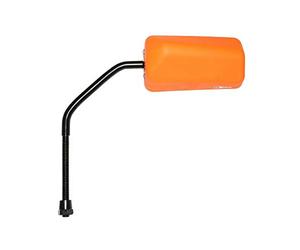 Motodak Retroviseur Scoot Replay f1 Rubber Mat Orange Fluo diam 8 Reversible (x1) -Tige Longue - **