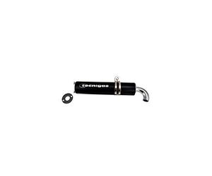 Motodak Silencieux/Cartouche Scooter tecnigas Next r (alu Noir) 2 Fixations