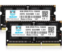 Motoeagle 16GB 2x8GB DDR3 DDR3L 8GB RAM Memory 1600MHz PC3L-12800S SODIMM 1.35V 1.5V Laptop RAM Memory