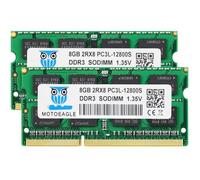 Motoeagle DDR3L-1600 SODIMM PC3L 12800S 16Go (2x8Go) DDR3L 1600MHz 8GB PC3 12800S 204-Pin CL11 1.35V d'ordinateur Portable Mémoire
