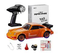 Motörform 911 Series RC Drift Car Mini modèle à l'échelle 1:43 avec construction en alliage - Fonction d'ouverture de porte, calibrage automatique gyroscopique, éclairage LED, pour amateurs et