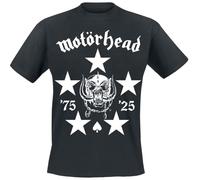 Motörhead 50 BMG Logo Homme T-Shirt Manches Courtes Noir L 100% Coton Regular/Coupe Standard