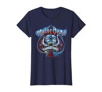 Motörhead Airbrush Ace of Spades T-Shirt, Femme, Bleu Marine, XS