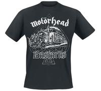 Motörhead Bastards Train Homme T-Shirt Manches Courtes Noir M 100% Coton Regular/Coupe Standard