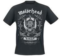 Motörhead Bomber Planes Homme T-Shirt Manches Courtes Noir M 100% Coton Regular/Coupe Standard