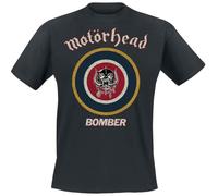 Motörhead Bomber Target Homme T-Shirt Manches Courtes Noir 100% Coton Regular/Coupe Standard