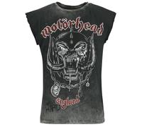 Motörhead England Homme Débardeur Gris 100% Coton Regular/Coupe Standard