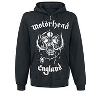 Motörhead England Homme Sweat-Shirt zippé à Capuche Noir