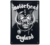 Motörhead England Indifférent Plaque en métal Standard Métal 20 x 30 cm