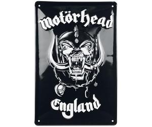 Motörhead England Indifférent Plaque en métal Standard Métal 20 x 30 cm