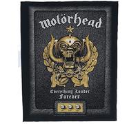 Motörhead T-shirt unisexe Everything Louder Forever - dossard noir/or - 95% coton, 5% polyester