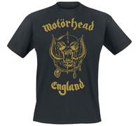 Motörhead Golden England - Everything Louder Than Everything Else Homme T-Shirt Manches Courtes Noir 3XL