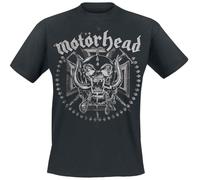 Motörhead Iron Cross Swords Homme T-Shirt Manches Courtes Noir Regular/Coupe Standard