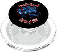 Motörhead Iron Fist Red Blue Skulls PopSockets PopGrip pour MagSafe