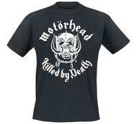 Motörhead Killed by Death Lyric White Homme T-Shirt Manches Courtes Noir M
