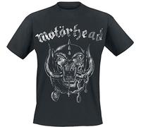 Motörhead Large Warpig Logo Homme T-Shirt Manches Courtes Noir XL 100% Coton Regular/Coupe Standard