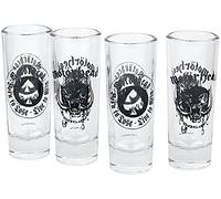 Motörhead Lot de 4 verres à liqueur Transparent
