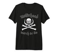 Motörhead March Or Die Cross Bones Black T-Shirt Haut de Gamme