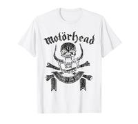 Motörhead - March or Die Cross Bones White T-Shirt