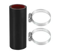 Motoforti 1 Ensemble De Tuyau En Silicone Pour Voiture Noir Rouge 30mm 1.18" Id 100mm 3.94" Longueur 0 Degré Avec Colliers De Serrage Tuyau De refroidissements Universel