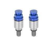 Motoforti 2pcs M5x0.8 Moto Vis Fourche Air Vis de Purge Valves Bleu