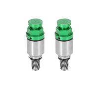 Motoforti 2pcs M5x0.8 Moto Vis Fourche Air Vis de Purge Valves Vert