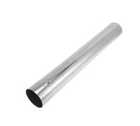 Motoforti 76mm 3" OD Tube D'Échappement Droite En Acier Inoxydable Mandrin Longueur 22 Pouces DIY Custom Tubage Modifié Voiture Extrémités Double Découpées Expansion Polissage Ton Argenté