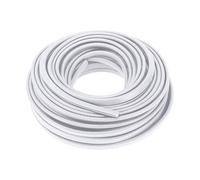 Motoforti Bande d'étanchéité universelle pour porte de voiture - 20 m - En forme de U - Acier PVC - Blanc