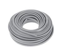 Motoforti Bande d'étanchéité universelle pour porte de voiture - 20 m - En forme de U - Acier PVC - Gris