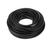 Motoforti Bande d'étanchéité universelle pour porte de voiture - 20 m - En forme de U - Acier PVC - Noir