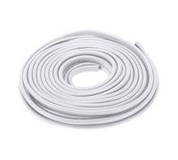 Motoforti Bande d'étanchéité universelle pour porte de voiture - 9 m - En forme de U - Acier PVC - Blanc