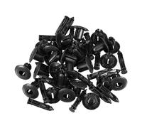 Motoforti Clip de support de déflecteur d'air de radiateur de calandre avant de pare-chocs, pour Volvo XC60 2010-2017, en plastique, No.3533394/9046707076C0, noir, 25 pièces