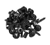 Motoforti Clip de support de déflecteur d'air de radiateur de calandre avant, pour Volvo XC90 2003-2023, en plastique, No.3533394/9046707076C0, noir, 20 pièces