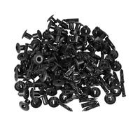 Motoforti Clip de support de grille de pare-chocs avant de radiateur d'air déflecteur, pour Volvo S60 2001-2018, en plastique, No.3533394/9046707076C0, noir, 100 pièces.