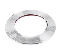 Motoforti Protège-Bordure De Porte De Voiture Universel, Protecteur De Pare-Chocs De Carrosserie De Porte De Type C, 26,25 Pieds 8M, Anti-Rayures, Pvc, Ton Argent Chromé