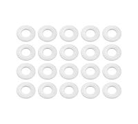 Motoforti Rondelle Plate Universelle, 3,5 Mm De Diamètre Intérieur, 8 Mm De Diamètre Extérieur, 0,5 Mm D'Épaisseur, Durable, En Acier Inoxydable, Ton Argent, 20 Pièces