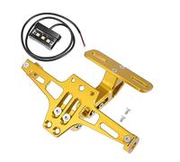 Motoforti Support de plaque d'immatriculation pour moto Fender Eliminate Kit doré