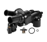 Motoforti Thermostat De liquide de refroidisement Du Moteur Thermostat De Boîtier Assemblé Pour Dodge Journey 2009-2020 Pour Chrysler Sebring 2007-2010 Plastique No.68003582Ab Noir